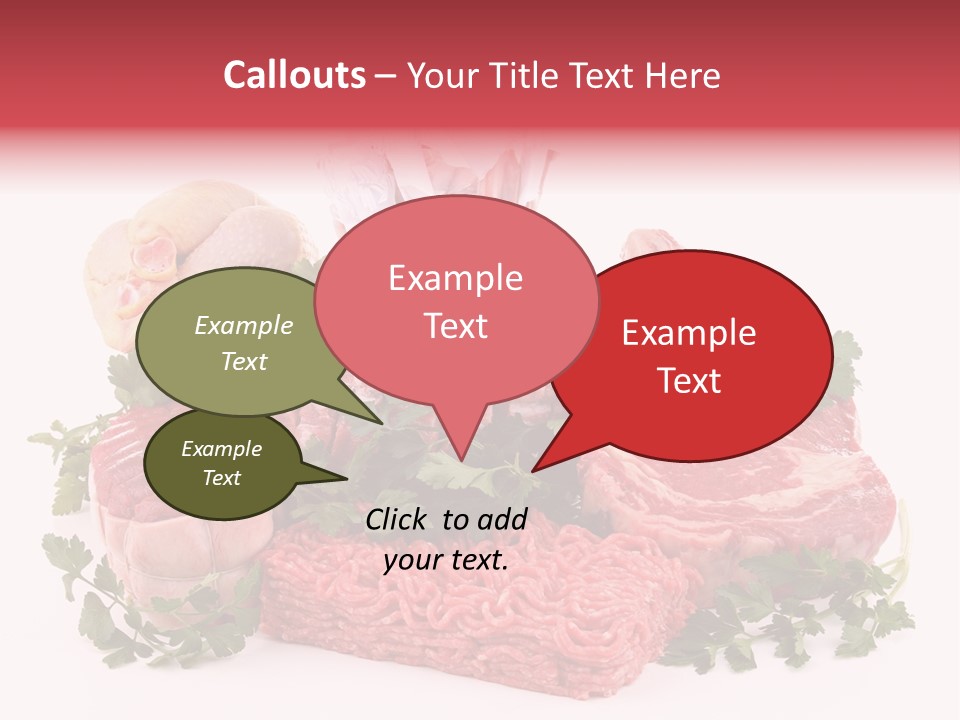 Burgers Skewers Black PowerPoint Template