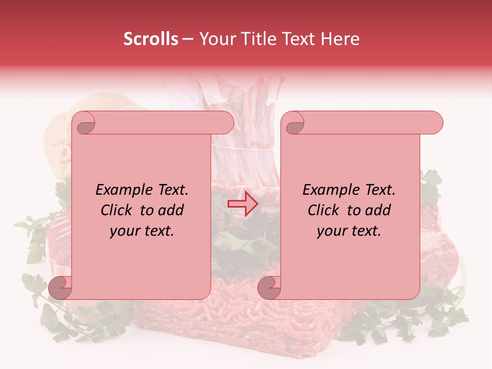 Burgers Skewers Black PowerPoint Template