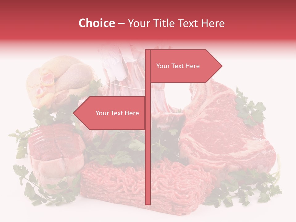 Burgers Skewers Black PowerPoint Template