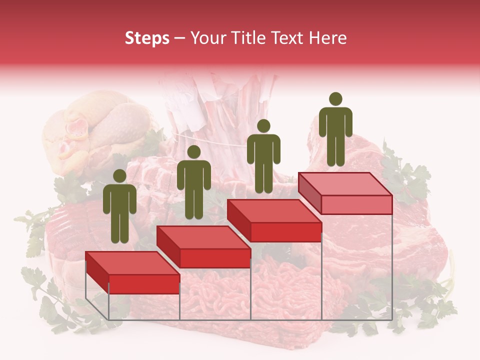 Burgers Skewers Black PowerPoint Template