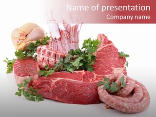 Butter Beef American PowerPoint Template