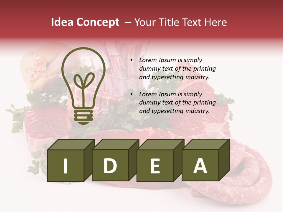 Butter Beef American PowerPoint Template