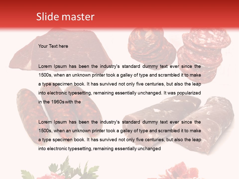 Vegetable Outside Meal PowerPoint Template