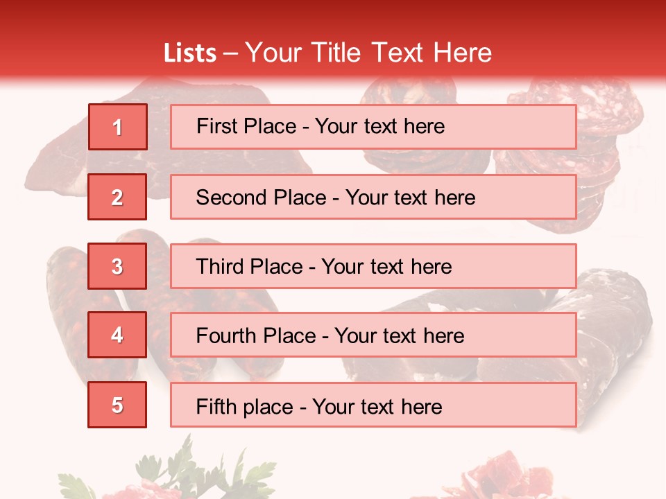 Vegetable Outside Meal PowerPoint Template