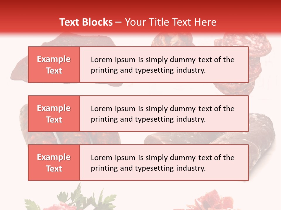 Vegetable Outside Meal PowerPoint Template