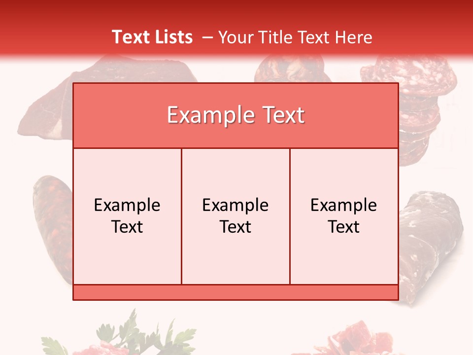Vegetable Outside Meal PowerPoint Template