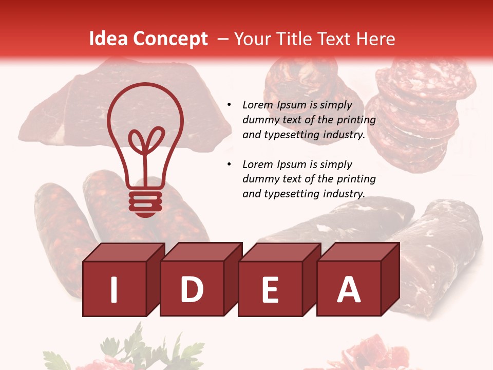 Vegetable Outside Meal PowerPoint Template