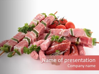 Green Sirloin Cooking PowerPoint Template