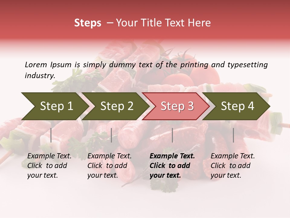 Green Sirloin Cooking PowerPoint Template