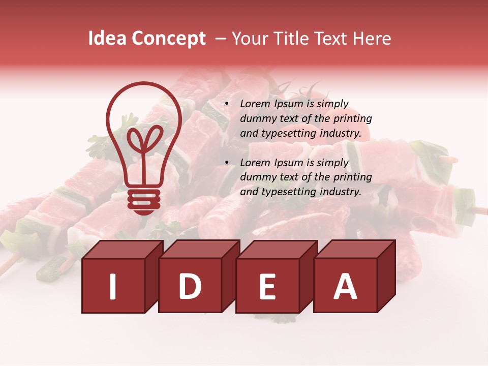 Green Sirloin Cooking PowerPoint Template