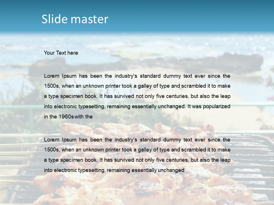 Nutrition White Background Dinner PowerPoint Template