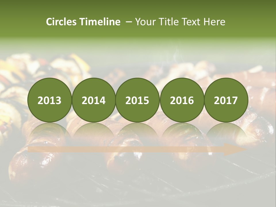 Burgers Skewers Black PowerPoint Template