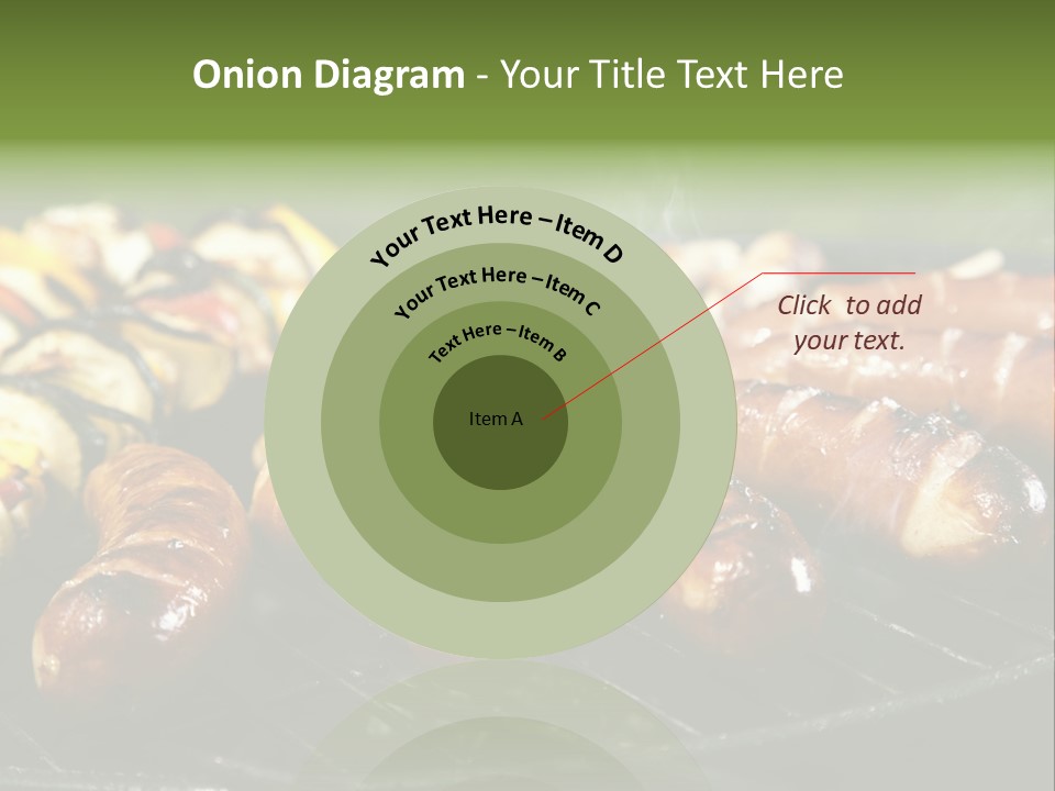 Burgers Skewers Black PowerPoint Template