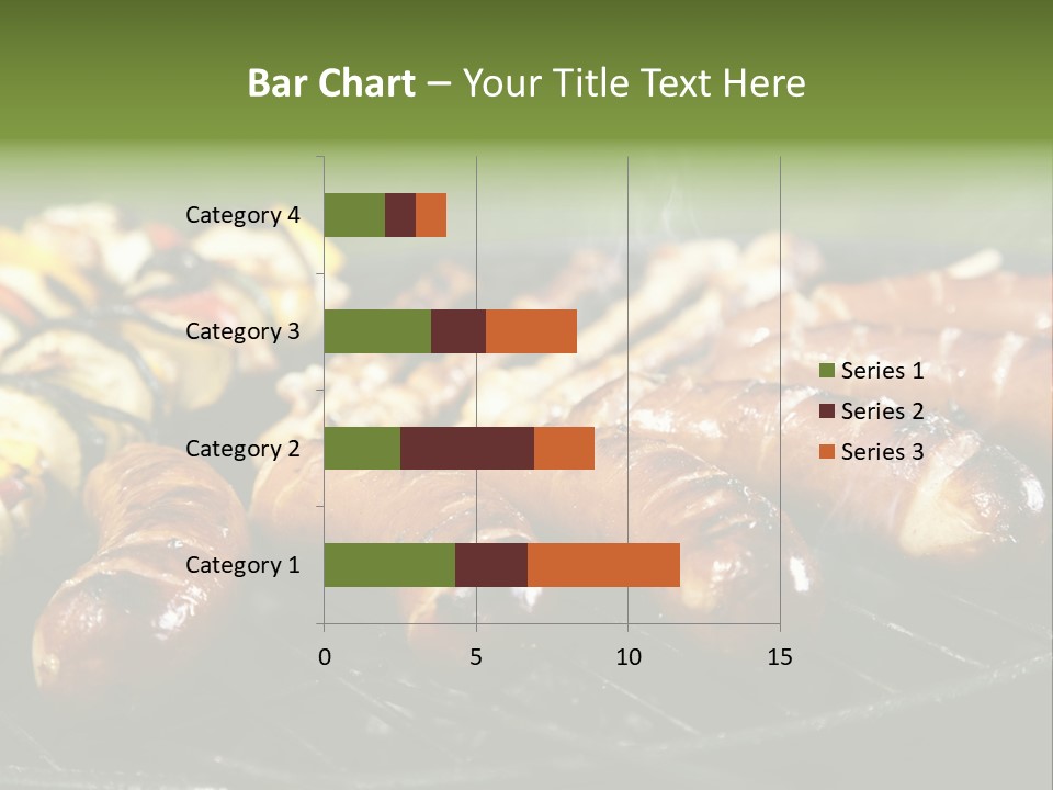 Burgers Skewers Black PowerPoint Template