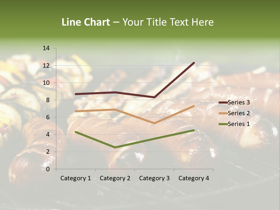 Burgers Skewers Black PowerPoint Template