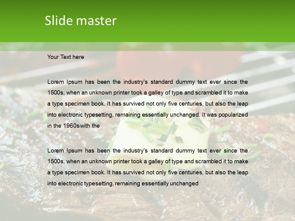 Butter Beef American PowerPoint Template