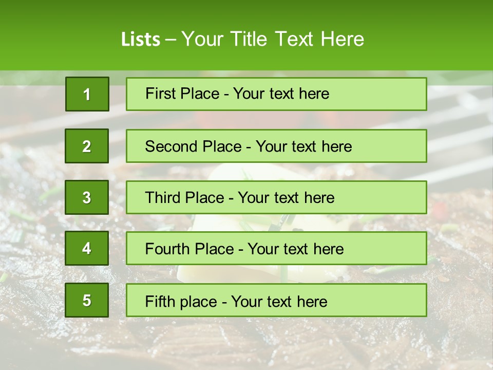 Butter Beef American PowerPoint Template