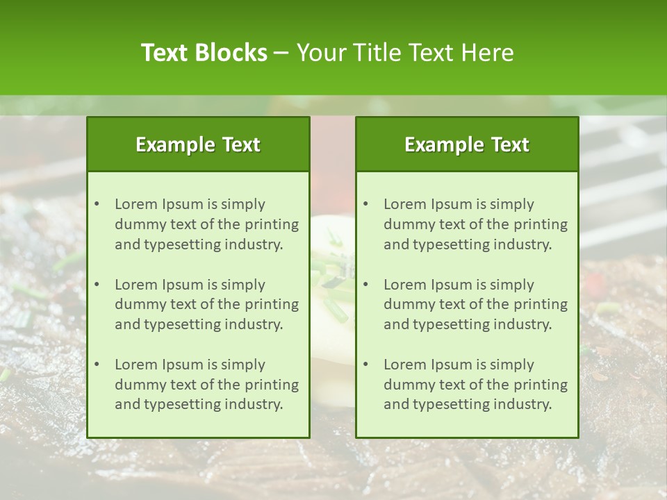 Butter Beef American PowerPoint Template