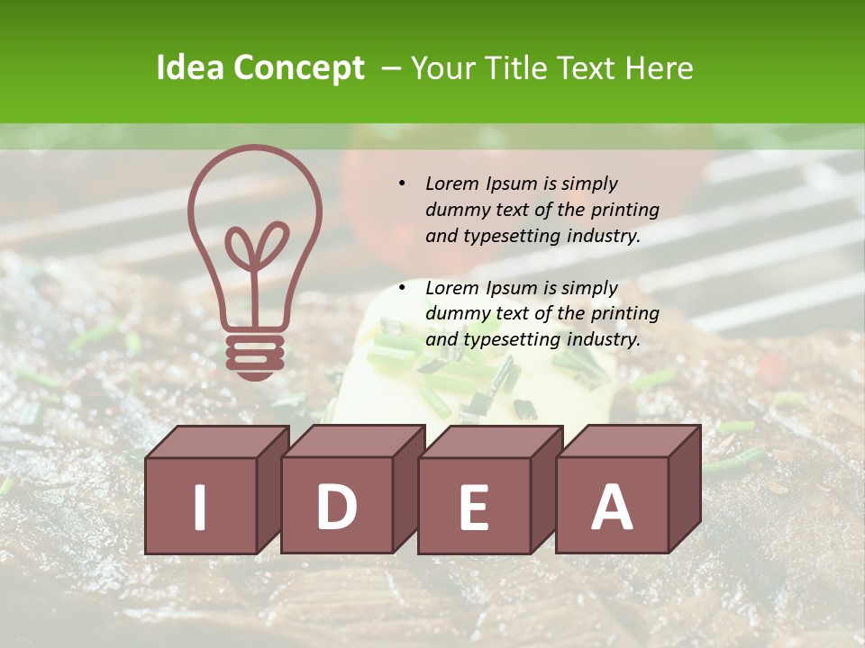 Butter Beef American PowerPoint Template