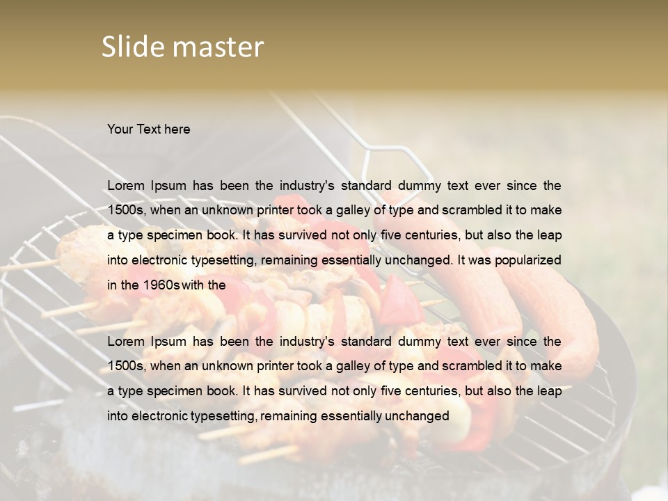 Camp Fiery Bright PowerPoint Template