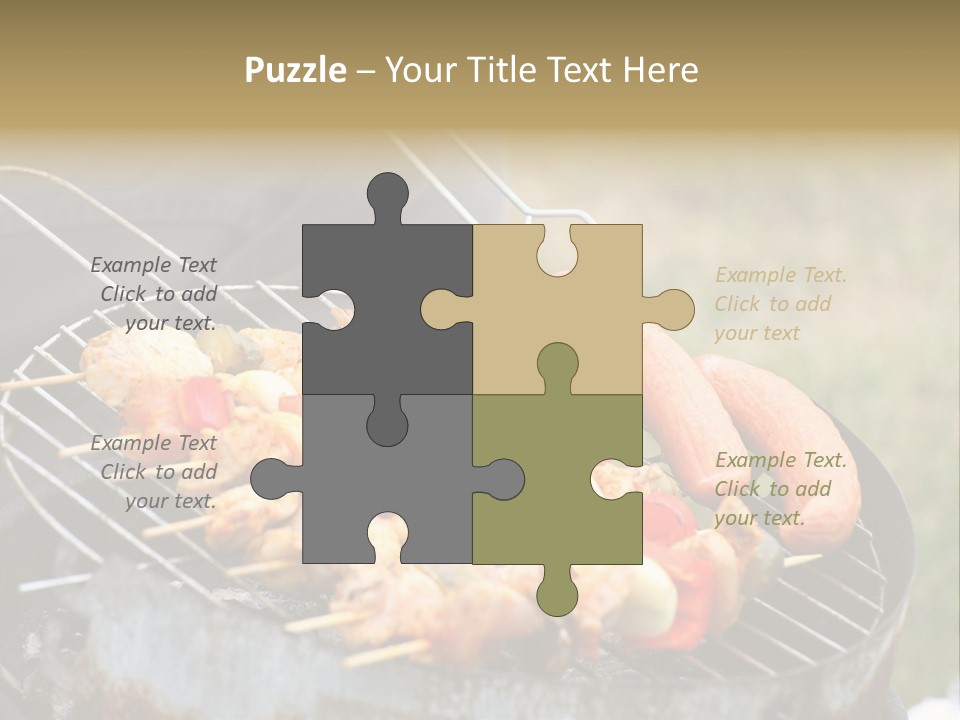 Camp Fiery Bright PowerPoint Template