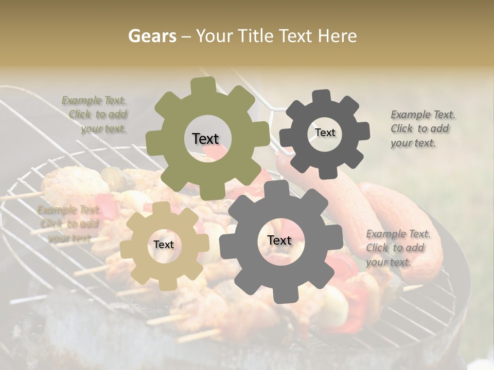 Camp Fiery Bright PowerPoint Template