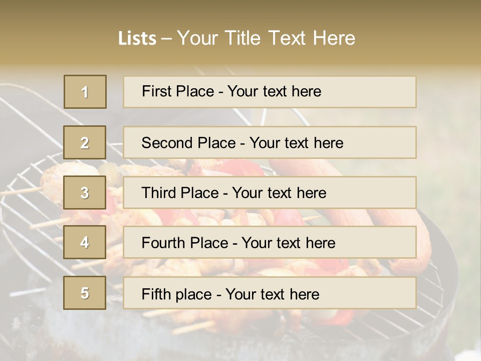 Camp Fiery Bright PowerPoint Template