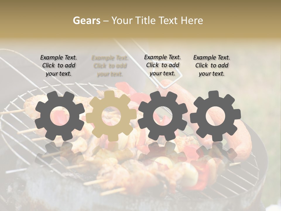 Camp Fiery Bright PowerPoint Template