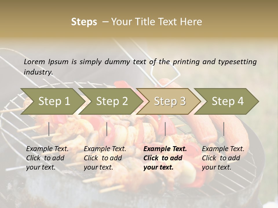 Camp Fiery Bright PowerPoint Template