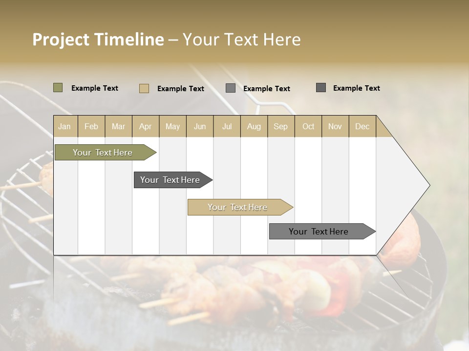 Camp Fiery Bright PowerPoint Template