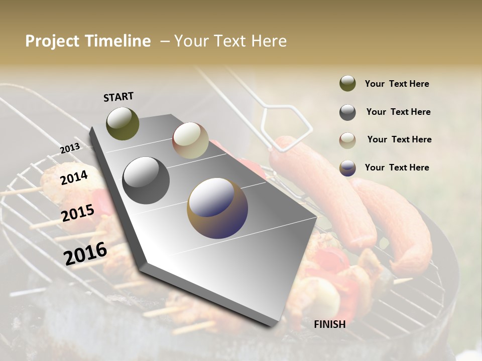 Camp Fiery Bright PowerPoint Template