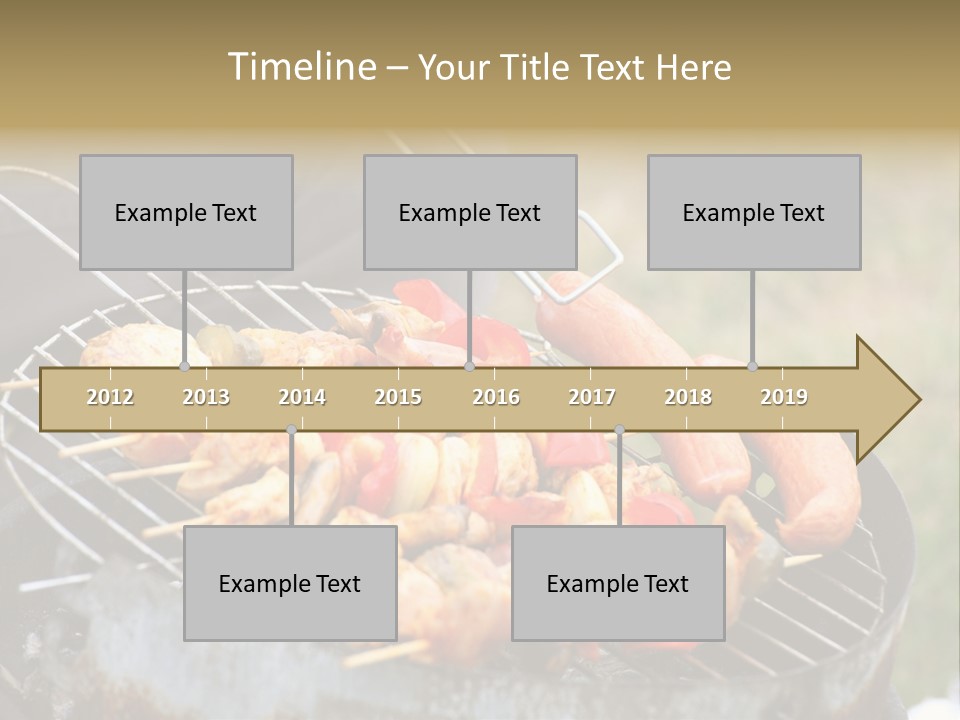 Camp Fiery Bright PowerPoint Template