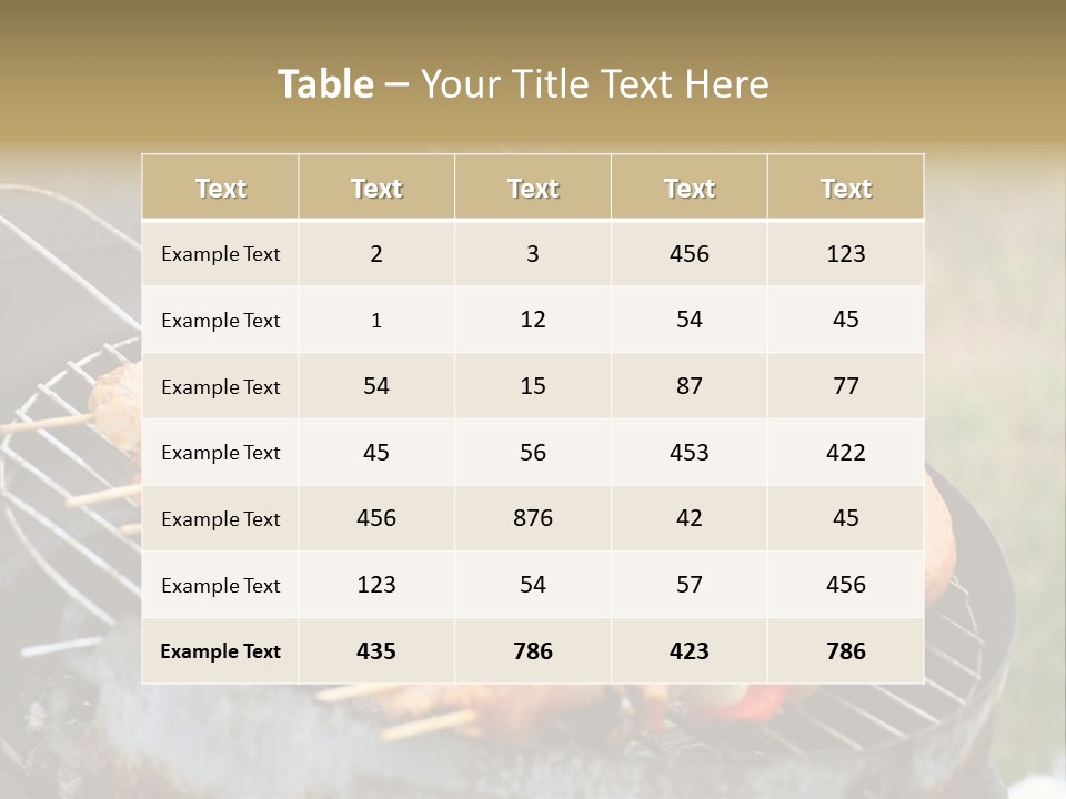 Camp Fiery Bright PowerPoint Template
