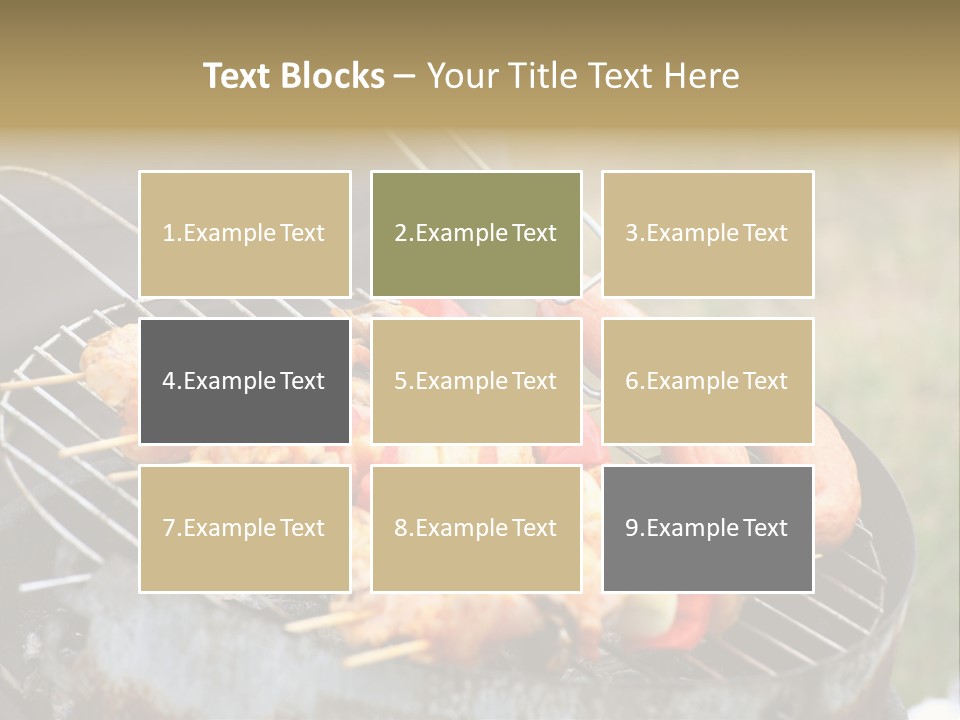 Camp Fiery Bright PowerPoint Template