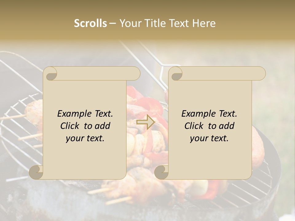 Camp Fiery Bright PowerPoint Template