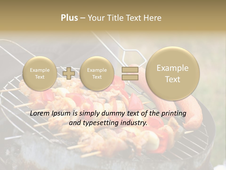 Camp Fiery Bright PowerPoint Template