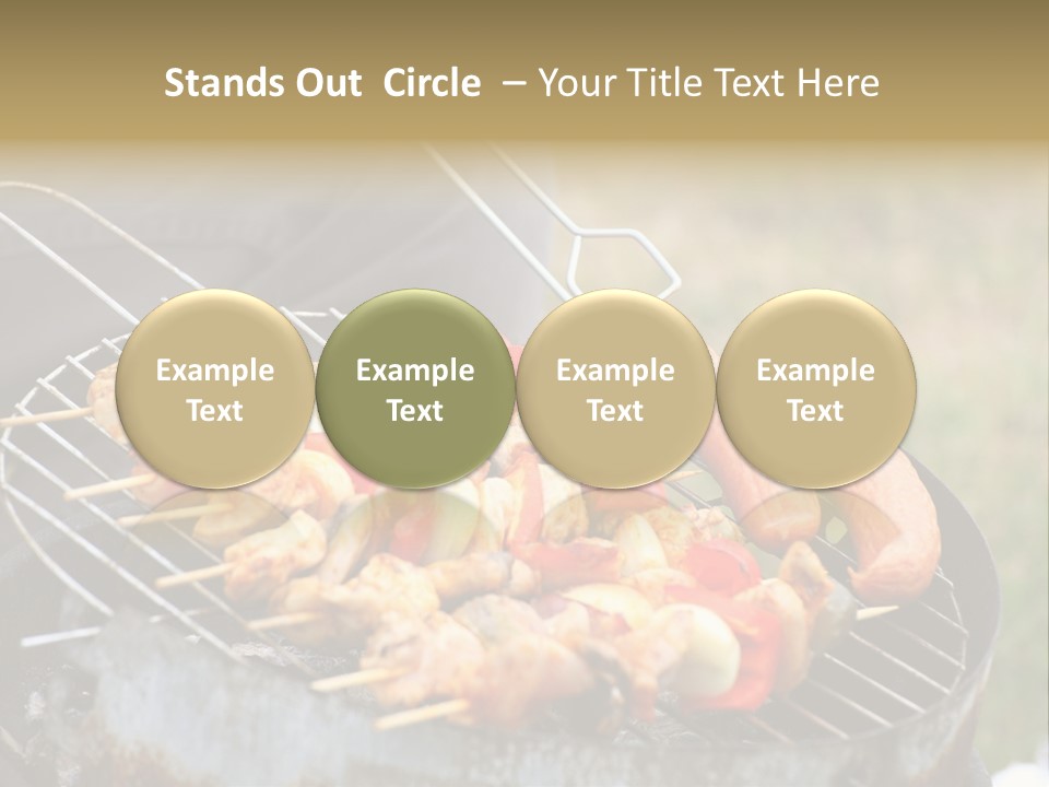 Camp Fiery Bright PowerPoint Template