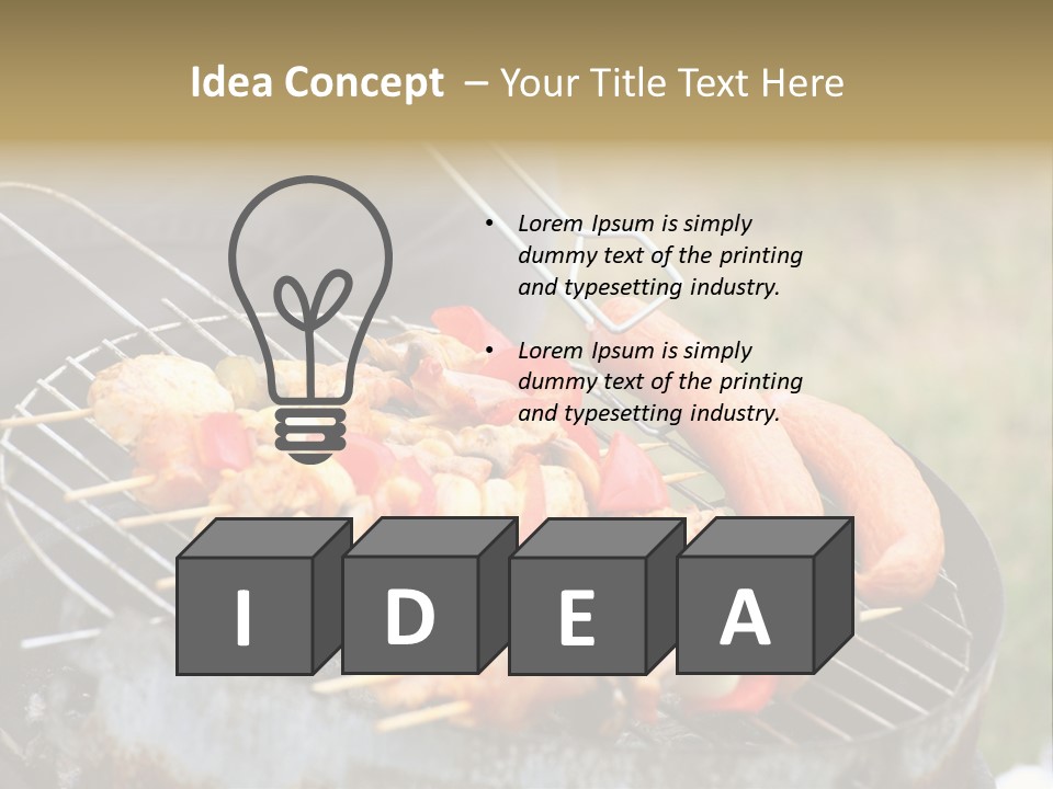 Camp Fiery Bright PowerPoint Template