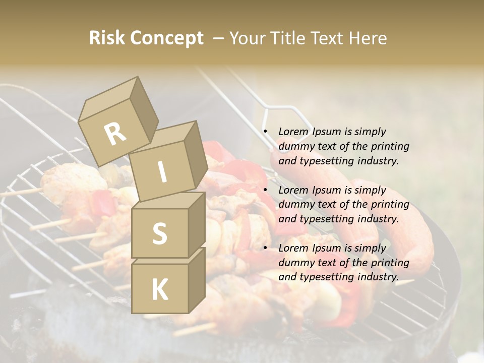 Camp Fiery Bright PowerPoint Template