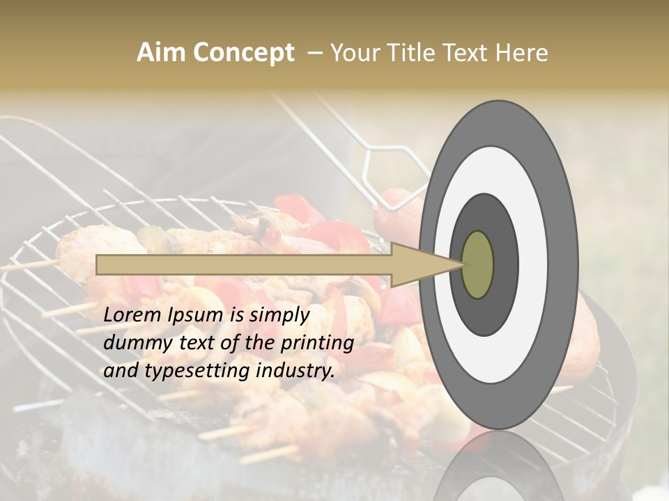 Camp Fiery Bright PowerPoint Template