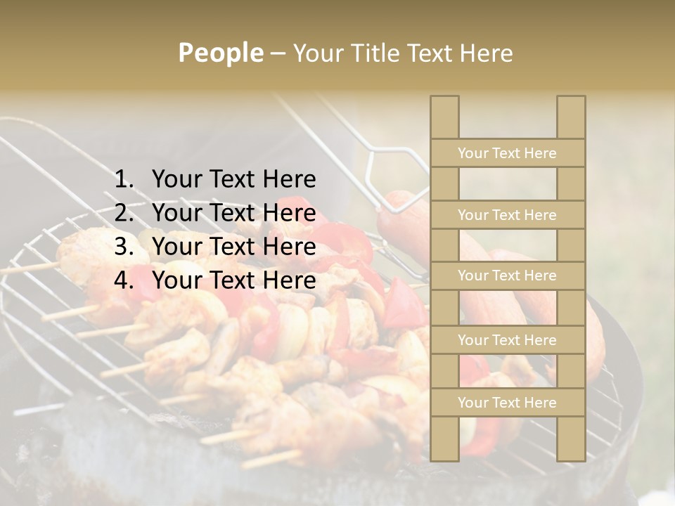 Camp Fiery Bright PowerPoint Template