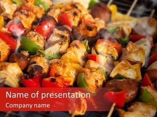 Vegetable Outside Meal PowerPoint Template