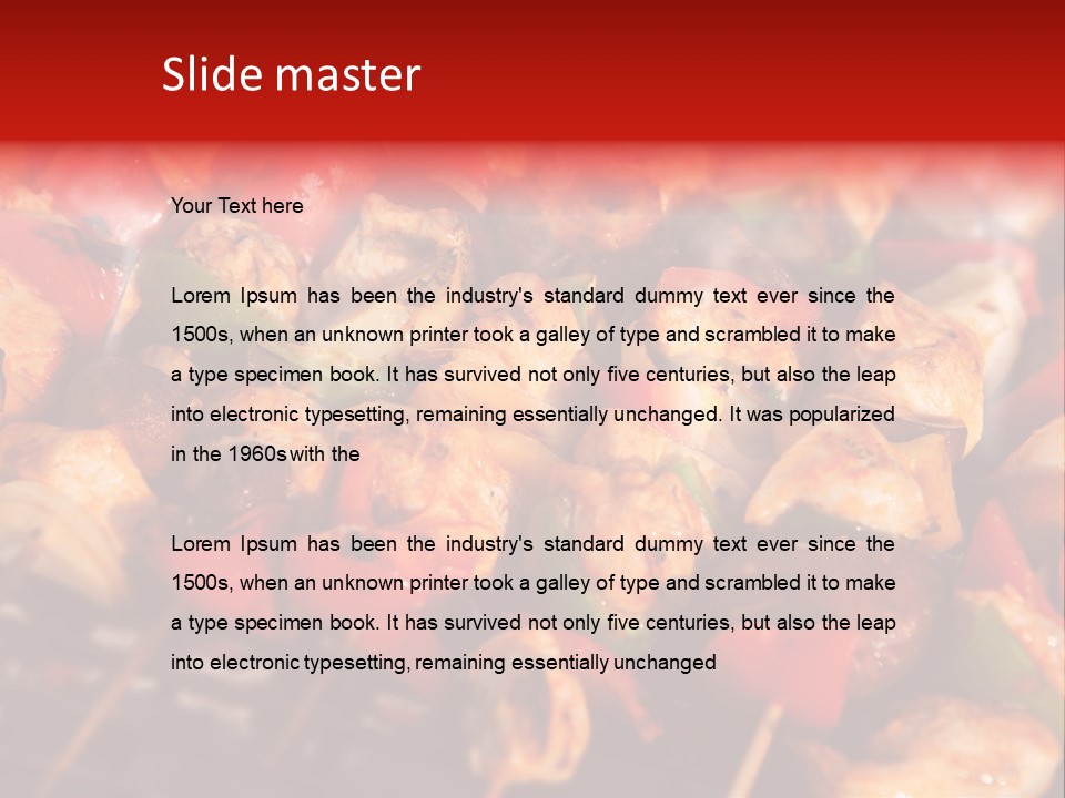 Vegetable Outside Meal PowerPoint Template