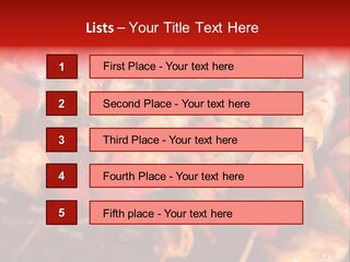 Vegetable Outside Meal PowerPoint Template