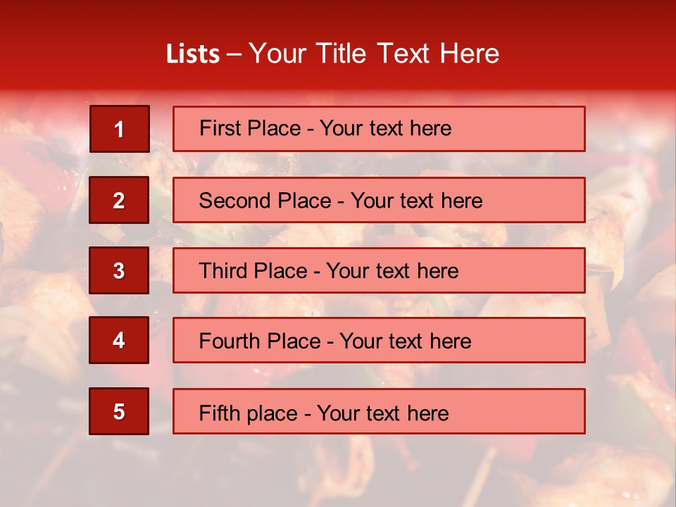 Vegetable Outside Meal PowerPoint Template