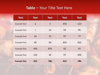 Vegetable Outside Meal PowerPoint Template
