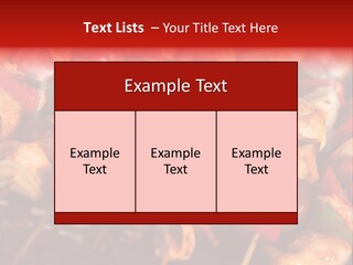 Vegetable Outside Meal PowerPoint Template