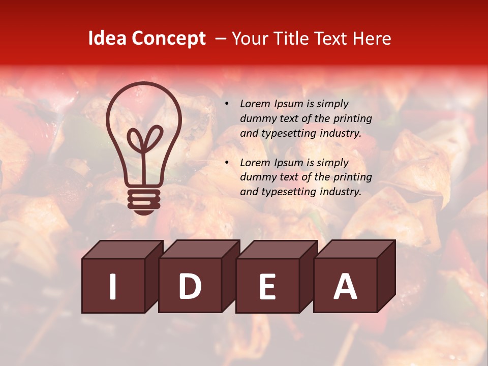 Vegetable Outside Meal PowerPoint Template