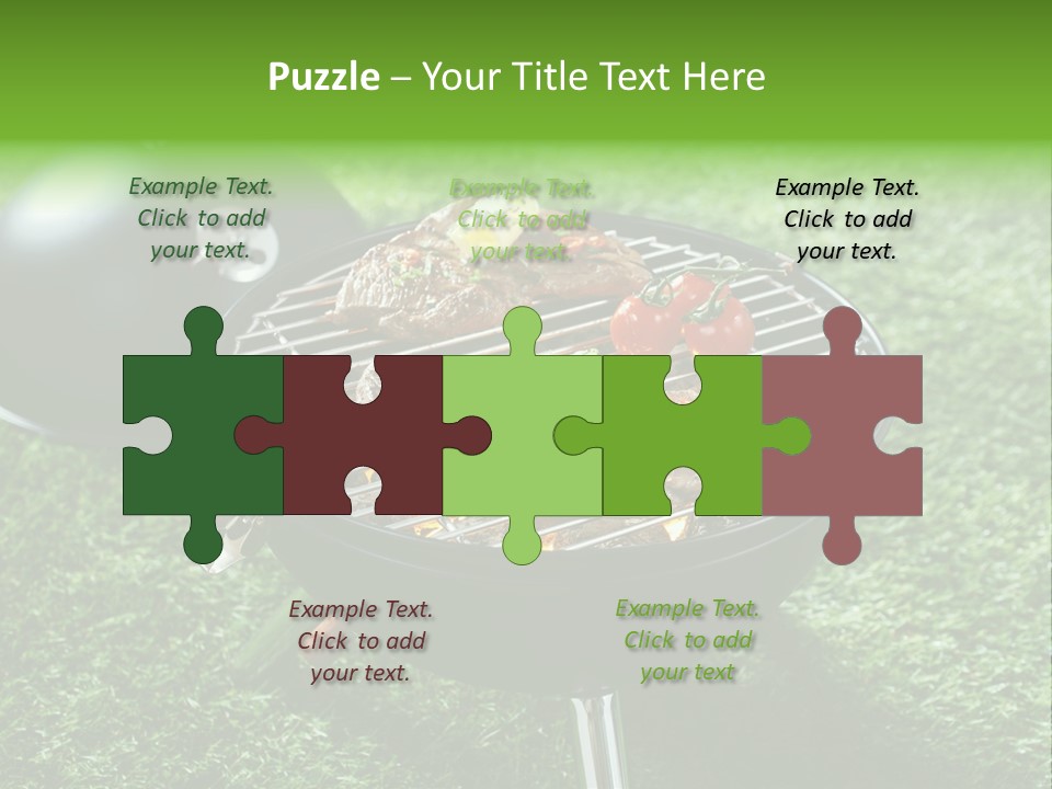 Green Sirloin Cooking PowerPoint Template