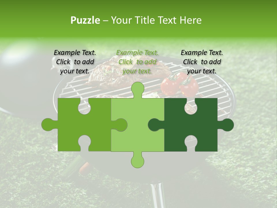 Green Sirloin Cooking PowerPoint Template